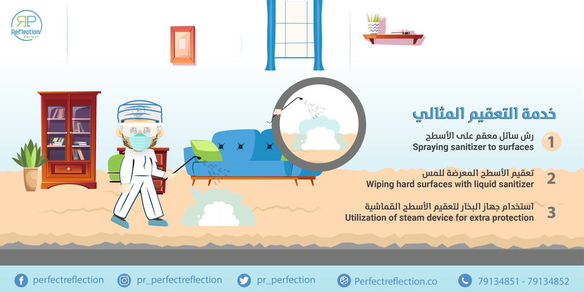 PR_Reflection's tweet photo. الإنعكاس المتكامل تقدم خدمة التعقيم المثالي المتميزة بالجودة العالية و التوجة البيئي.😍
Perfect Reflection provides you with perfect sterilization service with high quality and environmental orientation😍.
#عمان_تواجه_كورونا
#فايروس_كورونا
#covid_19
#perfect_reflection https://t.co/mtowHKCiVt