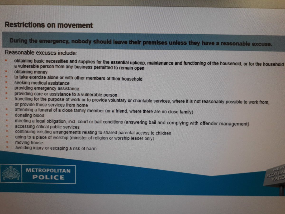 Please note these restrictions.