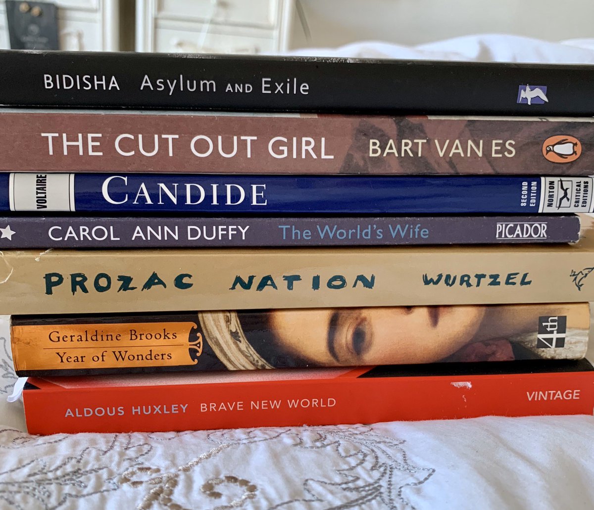 T58ray's tweet photo. #SpinePoetry Fun way to while away the lockdown days from @LucyCAuthor @bathspauni can we join @writing_at_CCCU @cccubookshop and @UniKentEnglish https://t.co/HPcMwlpGfc