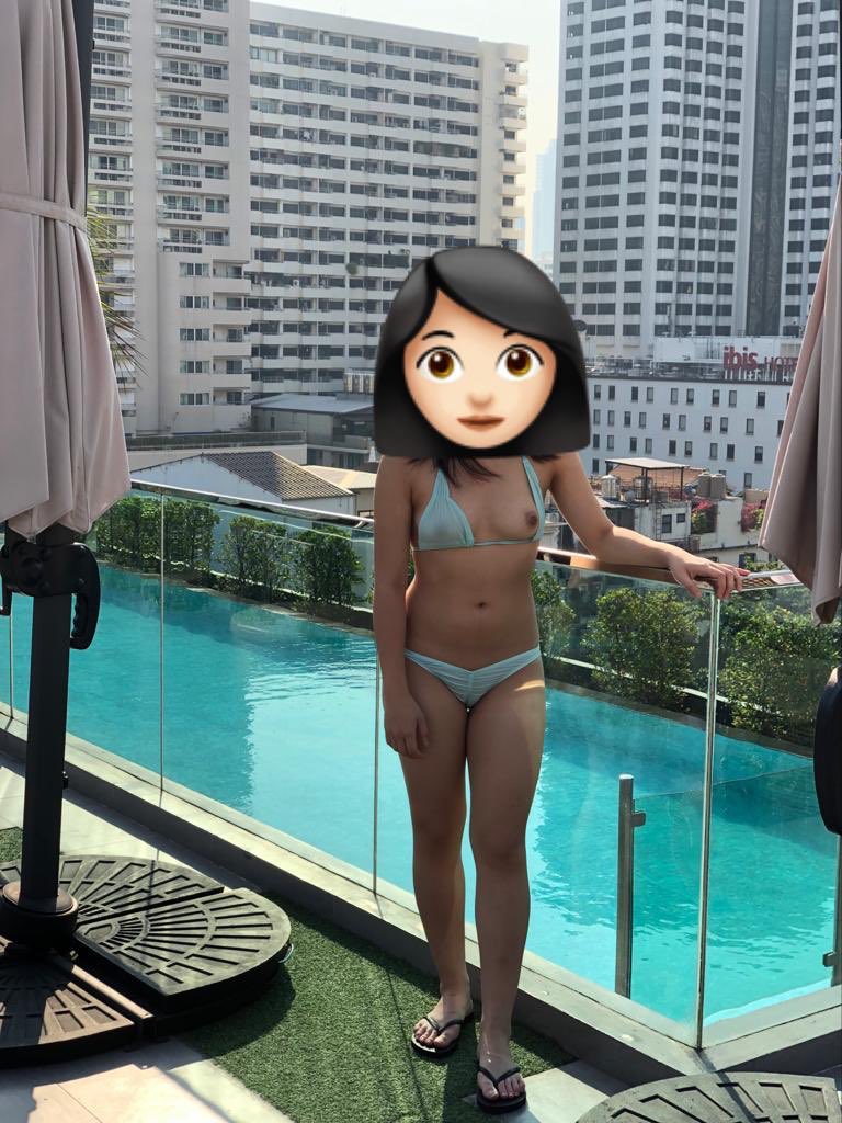 hkgallovelochuk's tweet photo. 好耐冇得去旅行
好掛住之前去泰國旅行👙
件泳衣除咗透之外
仲可以見到鮑鮑嗰型😳

#露出 #港女 #羞��� #調教 #淫娃 https://t.co/dsEgGRj4T6