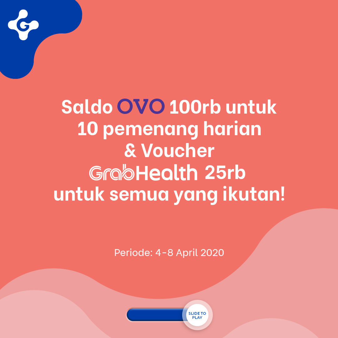 handokotjung's tweet photo. Giveaway Saldo OVO Rp100ribu!

Tiap hari akan dipilih 10 pemenang yang akan dapet saldo OVO.

Selain itu, semua yang ikutan akan dapet voucher GrabHealth dari @GoodDoctorID. Lumayan kan daripada pegel #DiRumahAja ngocok kopi Dalgona.

Capture gambar yang ada di tweet setelah ini: https://t.co/6jNUTVgrza