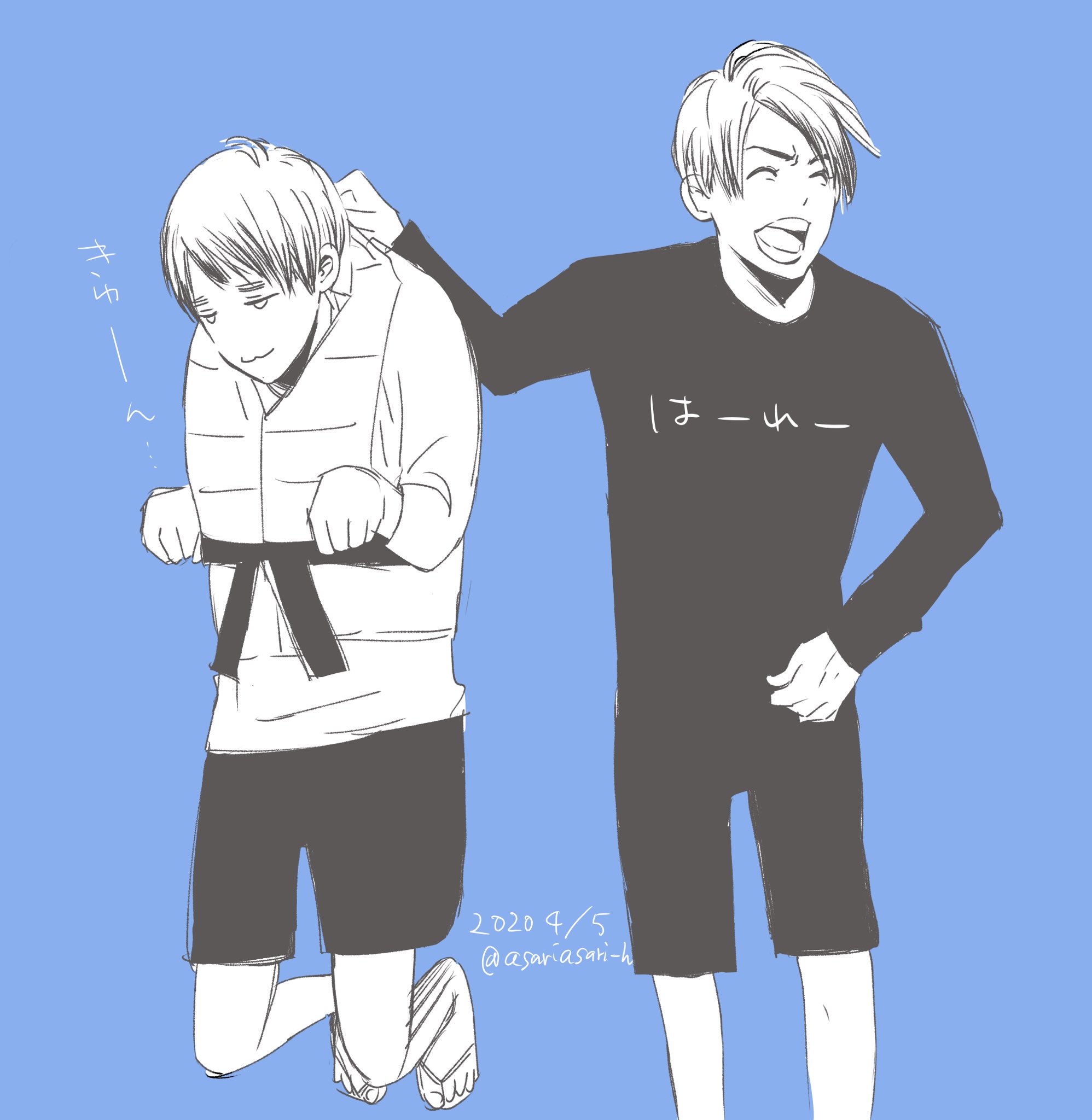 浅利 首根っこを掴む というのは例えとして認識しているが にんげんの30代男性同士でも物理的に行われてしまうのがにのあい T Co Pfelavuzld Twitter