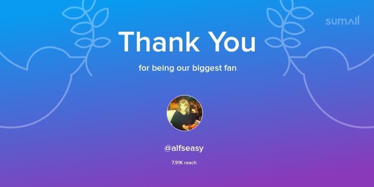Our biggest fans this week: alfseasy. Thank you! via sumall.com/thankyou?utm_s…