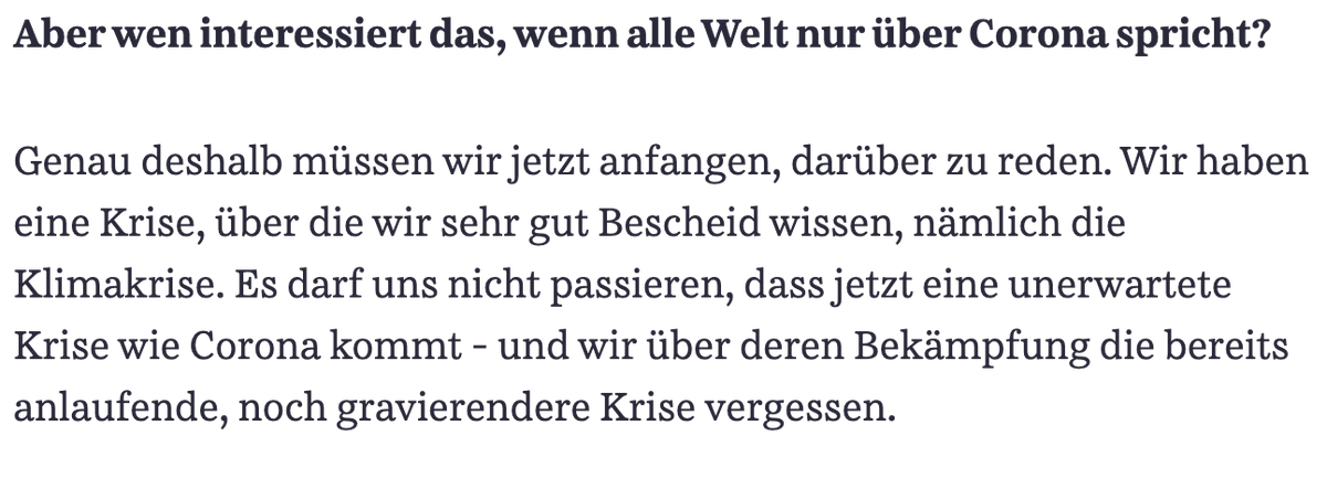 (20) (German)  @umweltbundesamt president  @dirkmessner making the case in interview w  @mbauchmueller why the post-crisis reboot holds chances for the climate and we need to discuss now how to reap these chances  https://www.sueddeutsche.de/politik/corona-klima-umweltbundesamt-1.4860713