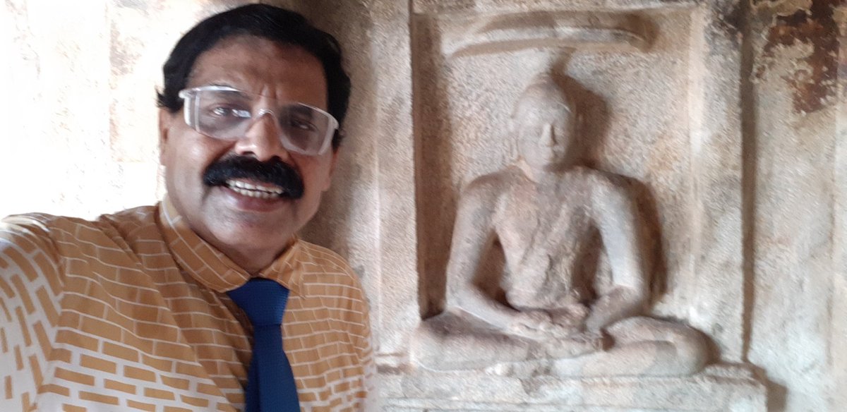 Wish you happy #MahaveerJayanthi  M.A.Aleem #Neurologist #Trichy #TamilNadu #India at #Rockcutcave #Jain Temple  #sithannavasal  #Pudukkottai