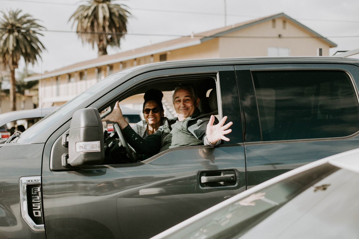 ThePointChurch's tweet image. Parking Lot Prayer. We loved getting to see the many faces of The Point Church even if we had to stay six feet apart. We are praying for each of you daily. Stay strong. #wearethepoint