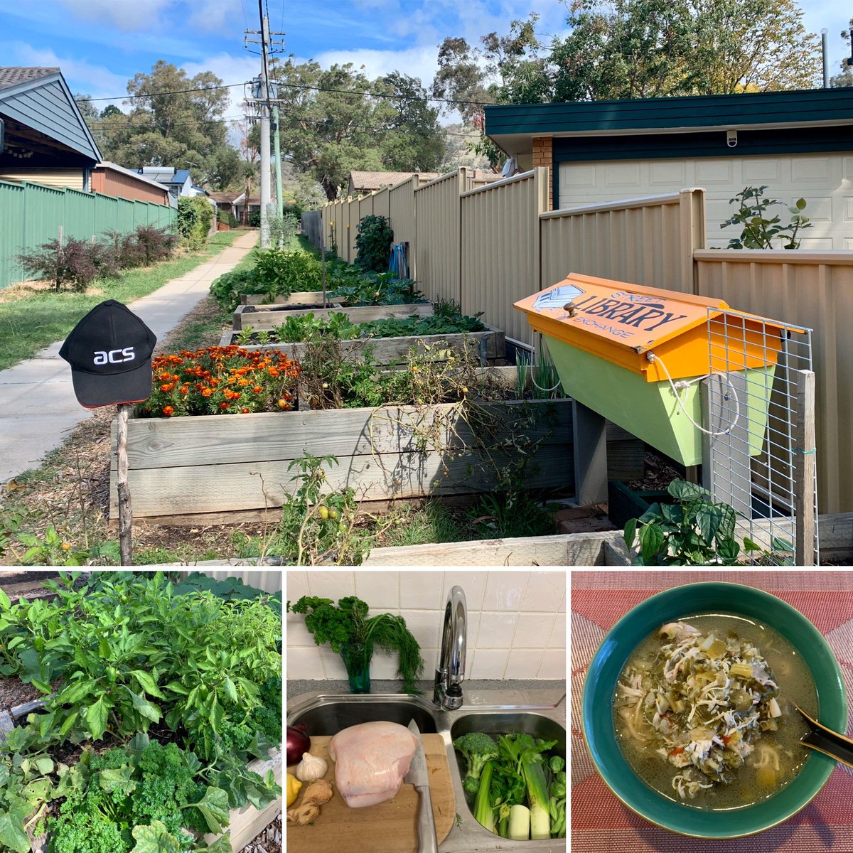 JenalleWei's tweet photo. Spent time cooking this immunity-boosting chicken soup; it is packed with green vegies, ginger and lemon to nourish and warm you from the inside out.
#EasterFunAtHome
#flattenthecurve
#SocialDistancing
#StaySafeOverEaster
#StaySafeOnAnnualLeave
#WFHGym
#ACSNewsfeed
#ACSCanberra https://t.co/ZAAebLNTXQ