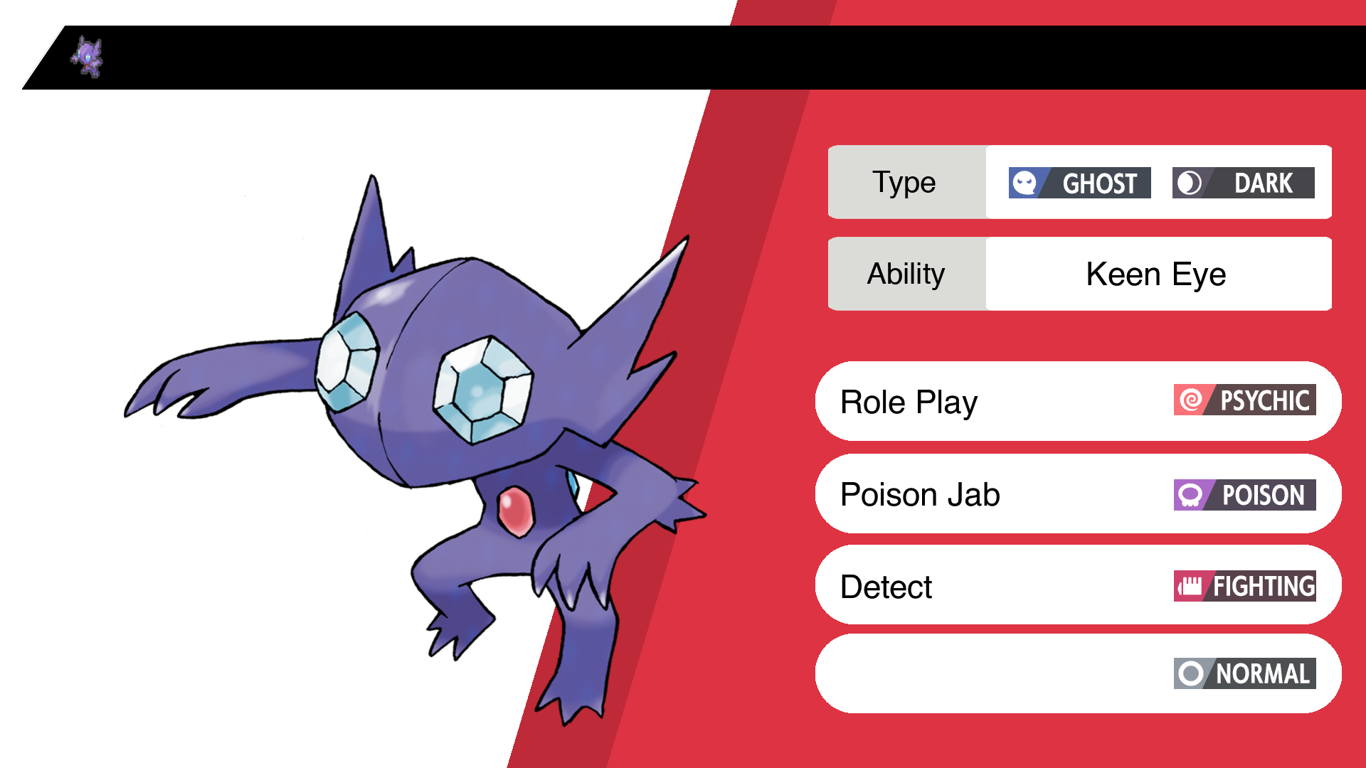 Random Pokemon Bot on X: “Sableye Ability: Keen Eye Moves: Role
