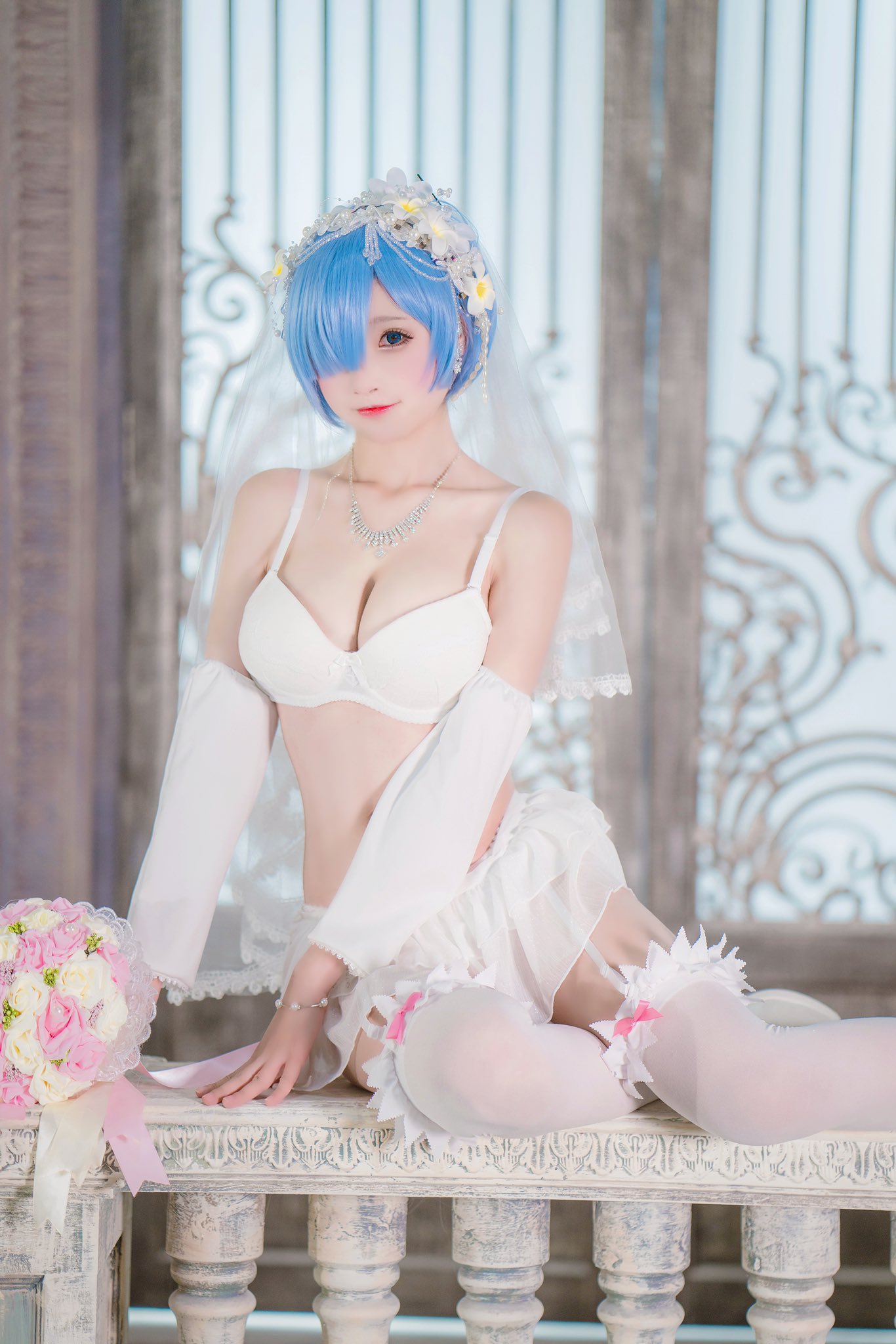 画像,#cosplay#Reゼロから始める異世界生活#Rem————————————レムはあなたの花嫁になりたいです！       💙🤍💙🤍💙🖤💙🖤 https://…