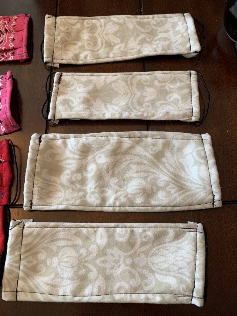 Sewing some masks today for the family! Sad to think this is a reality.