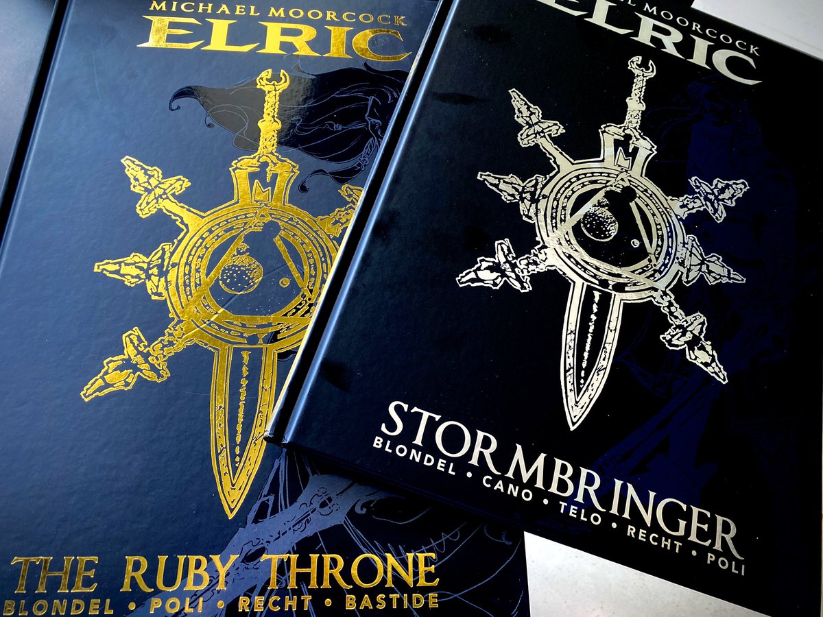 Fleatronic2's tweet photo. Finally getting around to reading these (in the largest format). @TitanComics will the white wolf getting the same deluxe edition treatment? https://t.co/Ke3LSQTnR9