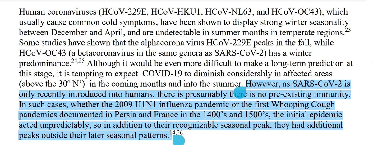 Sajadi dkk juga mengingatkan, meski kemungkinannya SARS-Cov-2 mengikuti pola coronavirus lainnya (lebih intens di musim dingin), SARS-Cov-2 ini virus baru bagi manusia. Belum ada yang imun. Dan kalau melihat data pandemik lainnya, akan ada puncak2 infeksi di luar musim dingin.