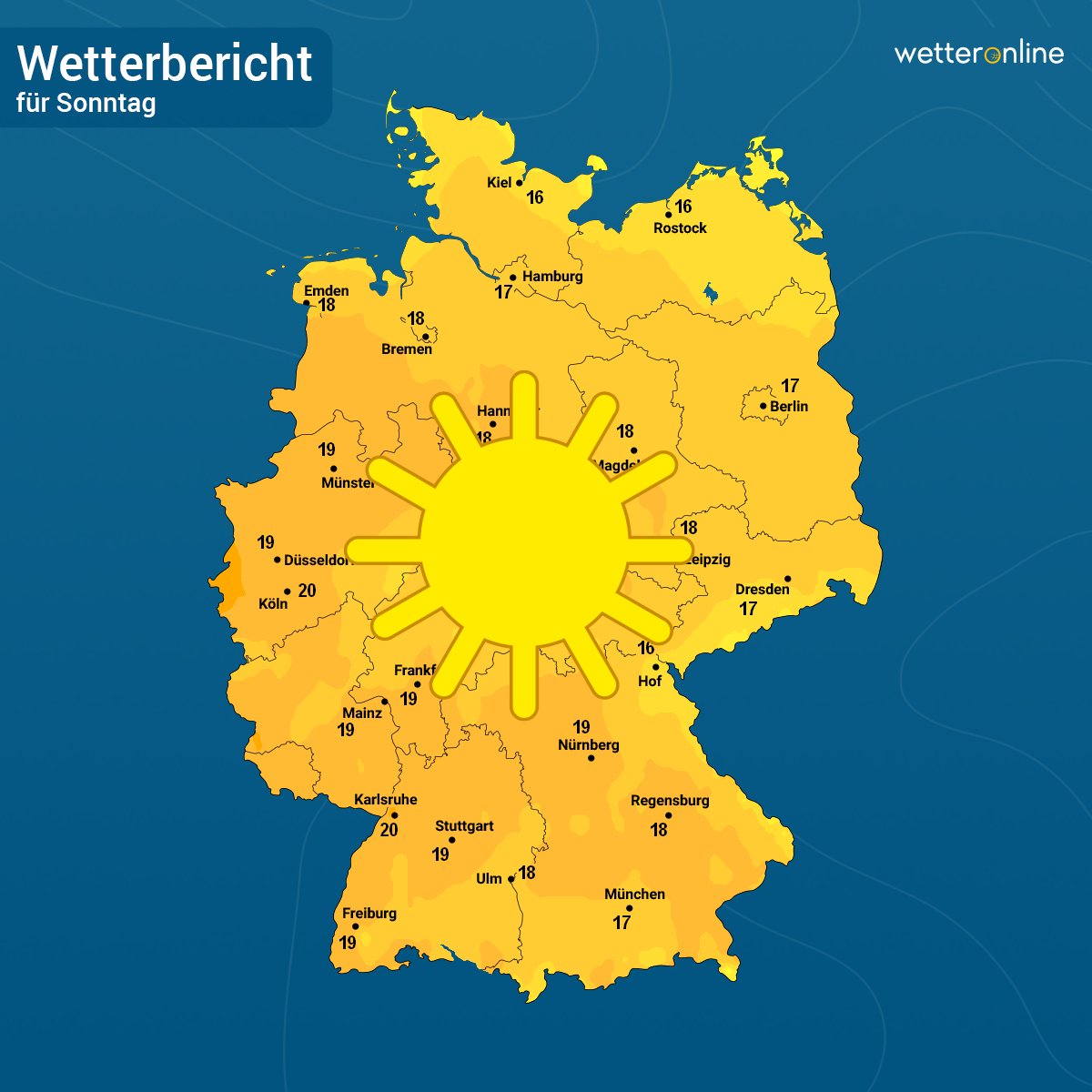 WetterOnline's tweet photo. Heute: Sonne, Sonne, Sonne!
Ob es so schön weitergeht, lest ihr im Wetterbericht
https://t.co/ztL9Jsqbbb
#Wetter #Frühling #warm #sonnig #noclouds #keywan #Hoch https://t.co/ytqZyDDD0e