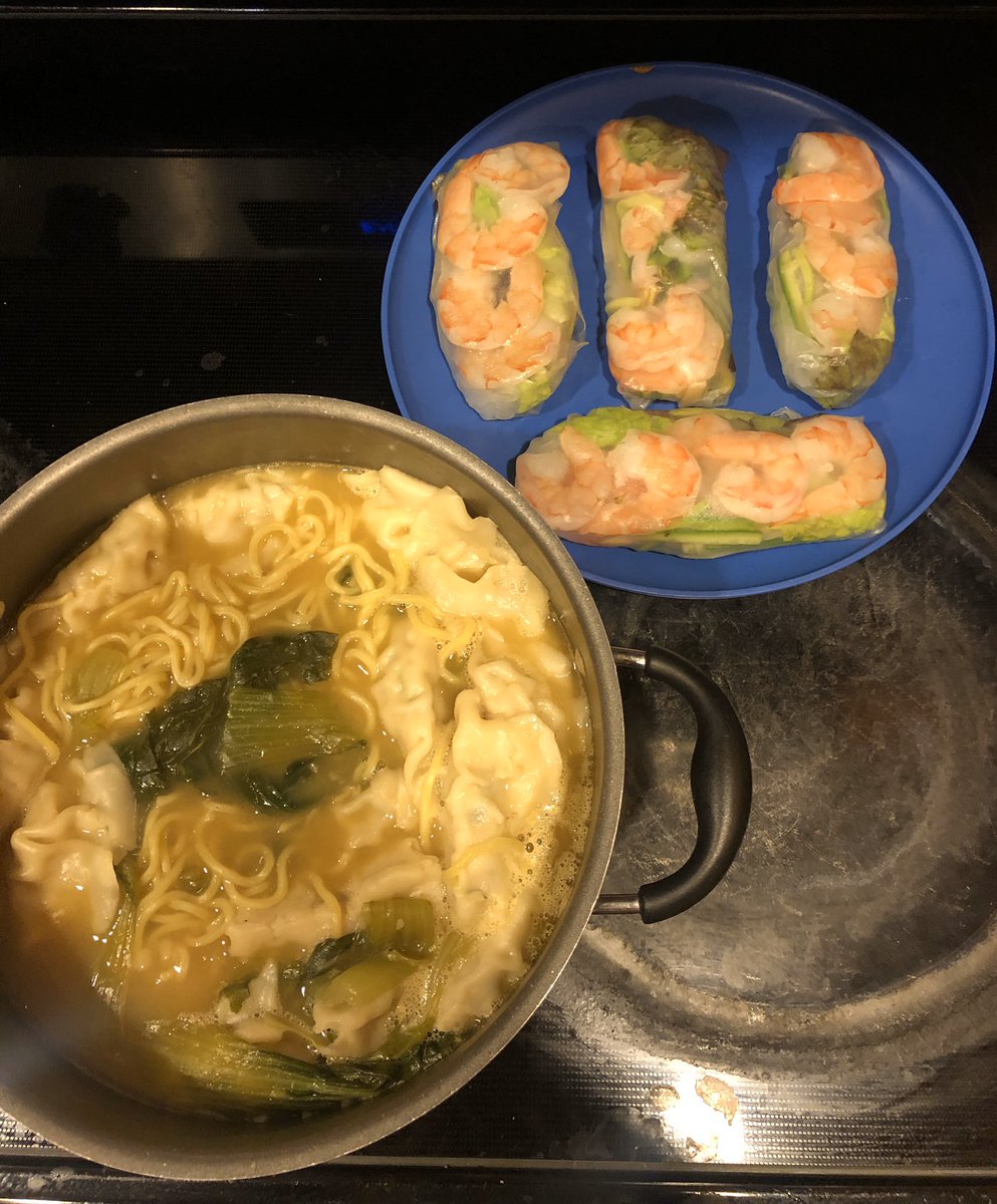 It’s been a minute & since  @peps2meks said I needed to go back to my asian friends! 12. Wonton Soup13. Shrimp Spring Rolls w/ peanut butter sauce