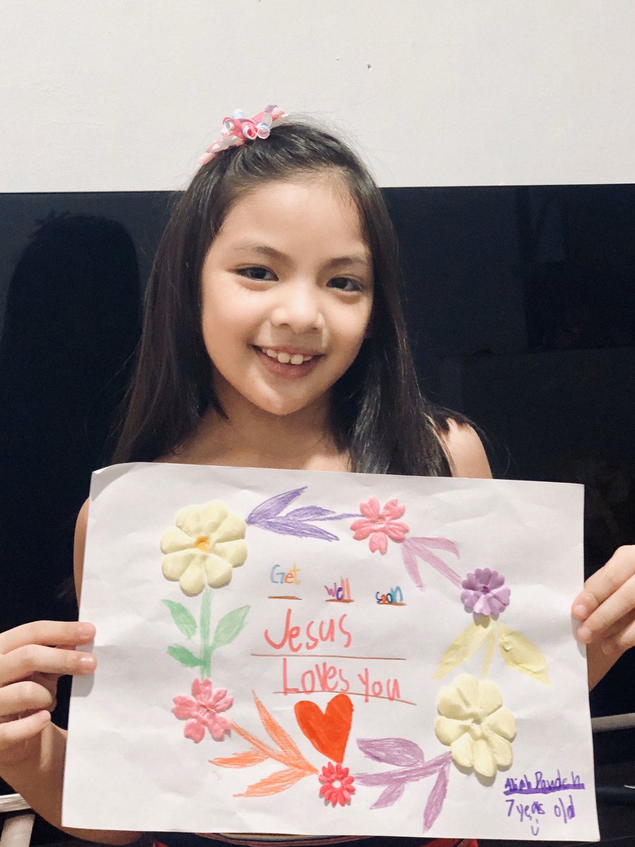funranch's tweet photo. Happy Sunday! 🌟🙏🏼❤️

Sharing with you these handmade letters made by the kids for our Filipino COVID-19 patients. It was really heartwarming to see their cards &amp; calling them brave &amp; strong. In these tough times, the only thing we hope everyone catches is contagious positivity! https://t.co/4ePTj69BBf