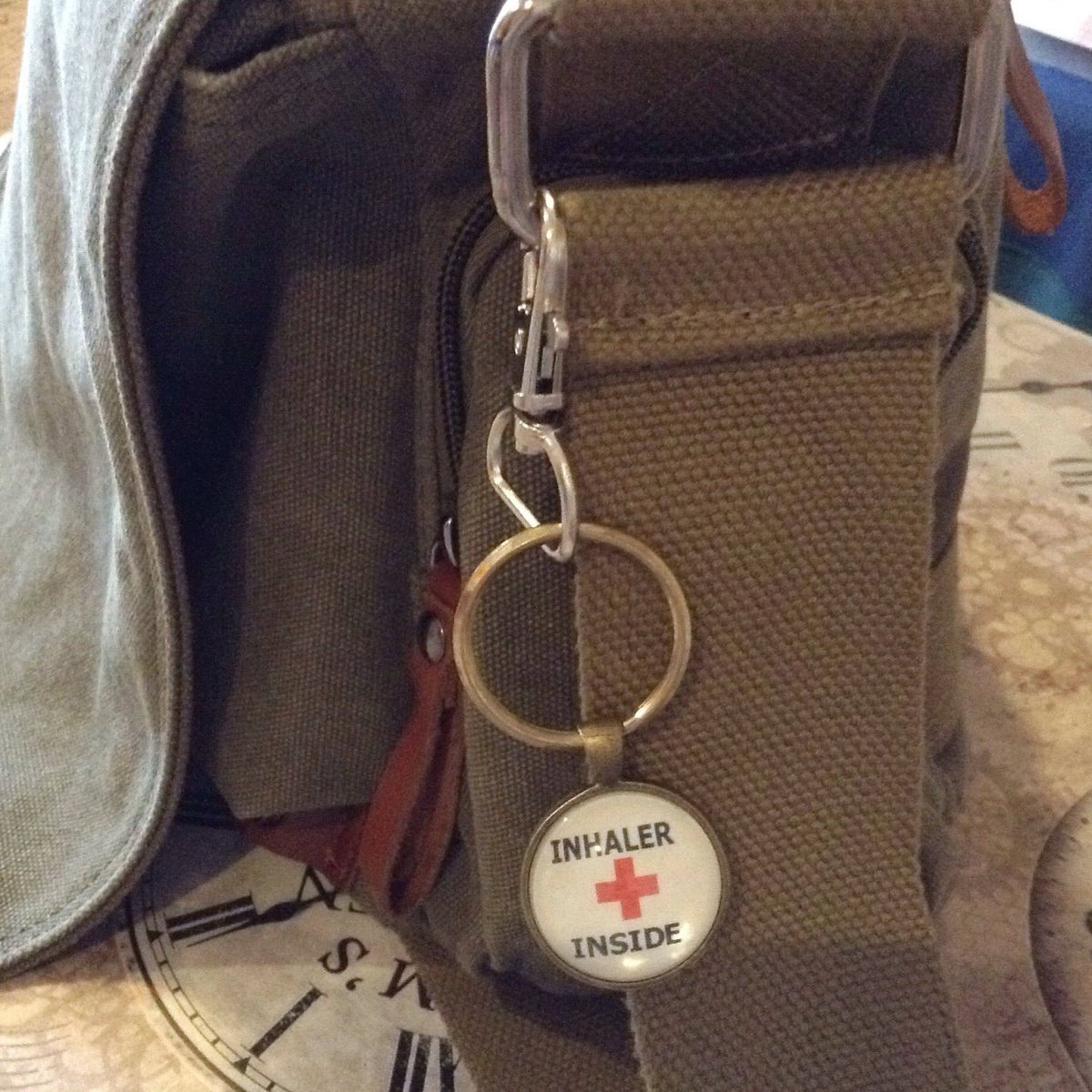 martisanne's tweet photo. Medical alert, medical jewelry, inhaler inside, asthma jewelry, asthma warning, inhaler bag tag, inhaler case, sos, ICE keyring, first aid https://t.co/F692CpbrHJ #EtsyTeamUnity #TMTinsta #InhalerInside https://t.co/79FcJX20nW