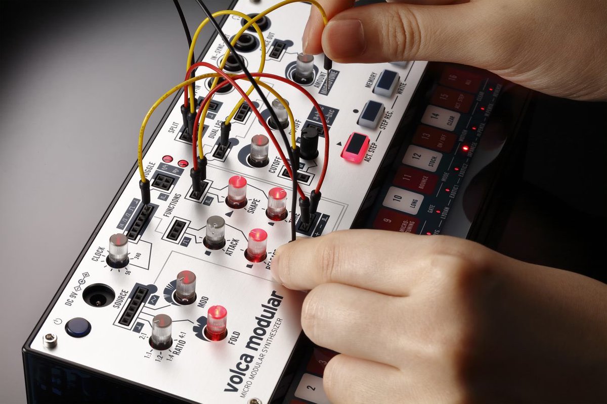 I’m also extremely interested in exploring jump-wire modular, which works similarly to traditional modular synthesis, except you patch with little tiny breadboard cables instead of regular 1/4in amp cables (1st ref pic shows 1/4in cable patching, 2nd pic shows jump-wire patching)