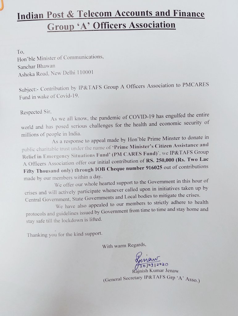 IP&TAFS Grp A Officers' Association tweet media