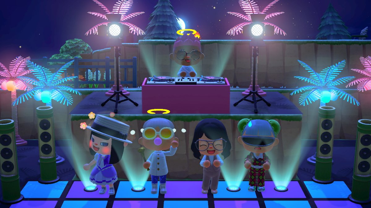 VuMatt's tweet photo. When you can't go to the club, you bring the club to you! #ClubDaddy #AnimalCrossing #ACNH #NintendoSwitch #QuarantineLife https://t.co/Md8QPfwe11
