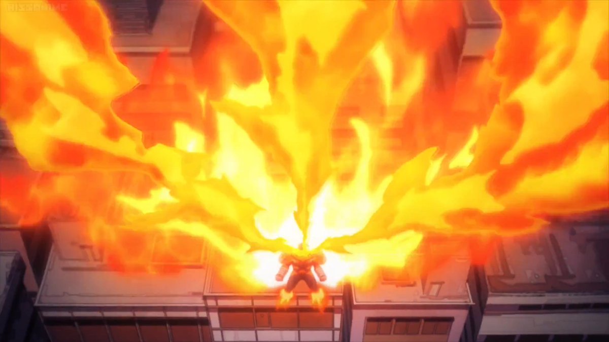 flxjrm's tweet photo. badass season ending of #MyHeroAcademia brought to you by #Endeavor 

#PlusUltra #PROMINENCEBURN https://t.co/0zOlur1RUq
