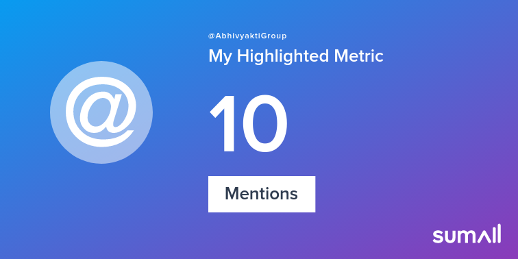 My week on Twitter 🎉: 10 Mentions. See yours with sumall.com/performancetwe…