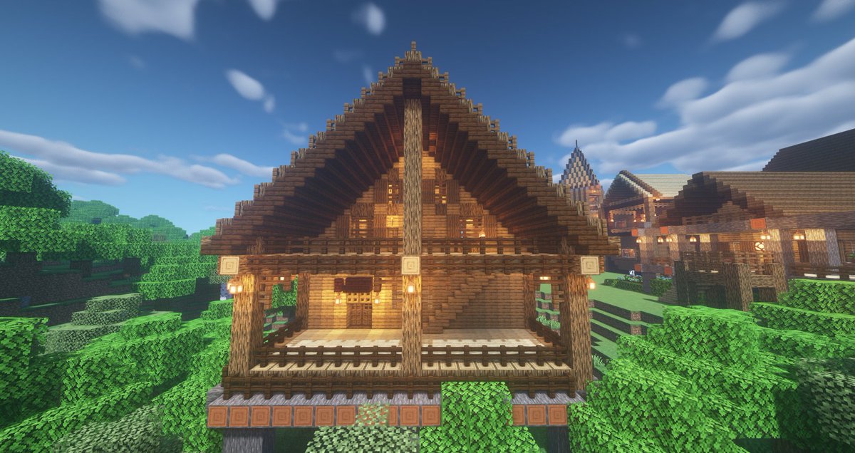 るーるるー در توییتر 年28軒目の建築が完成しました 今回は中途半端に空いたスペースにウッドハウスを一軒建ててみました 後ろ側から望む景色が好きなんですよね ザ マインクラフト みたいな森の景色なんですｗ Minecraft マインクラフト T