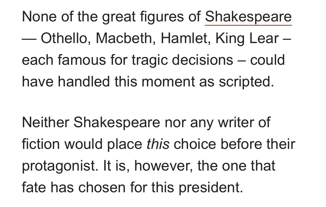 grafs 5 and 6: this is not at all like anything shakespeare wrotegraf 9: this truly is shakespearean