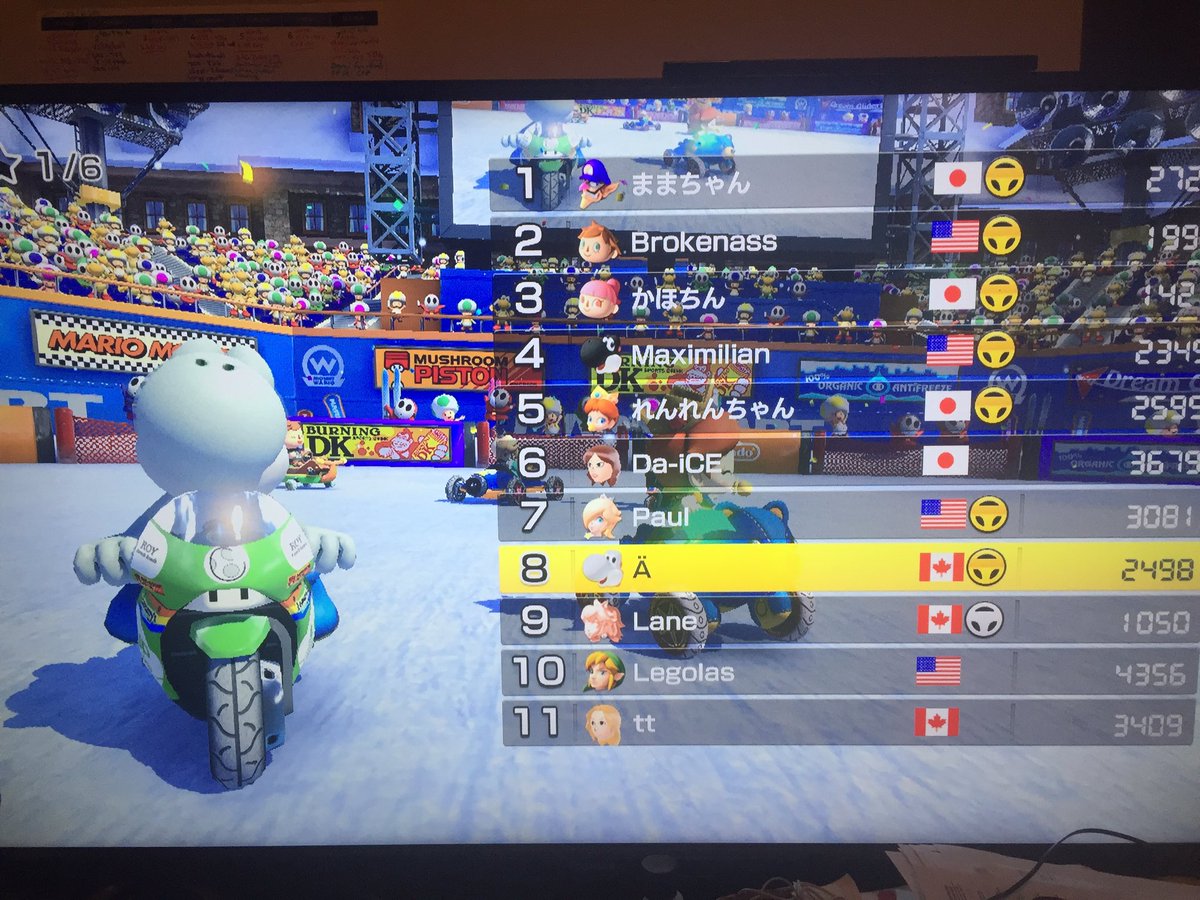 indecision6's tweet photo. #MarioKart8 online with my best friend. https://t.co/VHowbFqELg