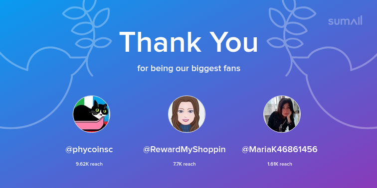 KirIanGoods's tweet photo. Our biggest fans this week: phycoinsc, RewardMyShoppin, MariaK46861456. Thank you! via https://t.co/VfRf2vcknq https://t.co/q57jJo4aJQ