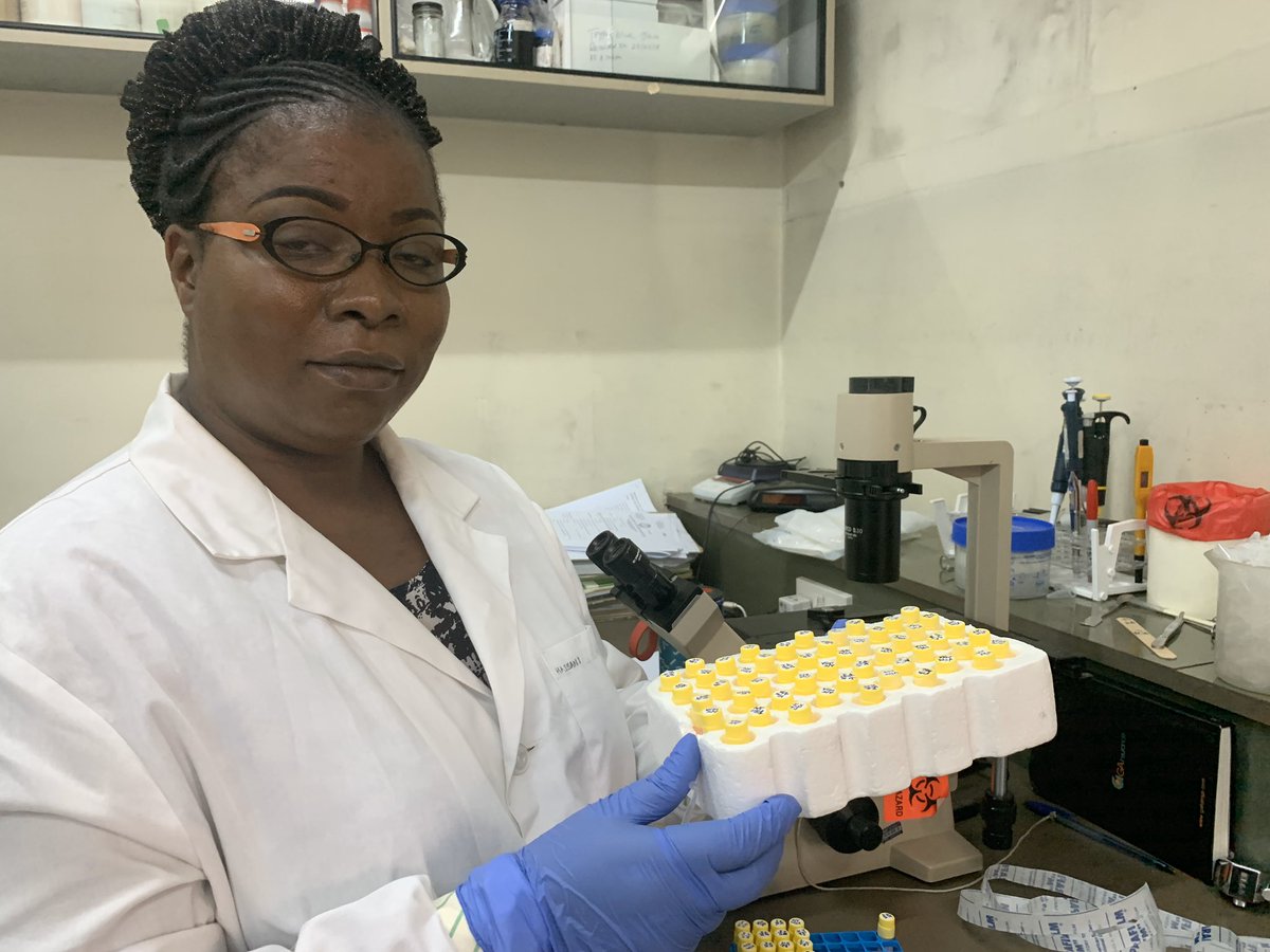WHOKenya's tweet photo. Lab scientists at Kenya Medical Research Institute are making Virus Transport Media for Coronavirus due to the shortage in the commercial market. @WHOKenya salutes your incredible and heroic contribution to the fight against #Covid19
@KEMRI_Kenya 
@MOH_Kenya 
#KomeshaCorona https://t.co/pEnbEG01T4
