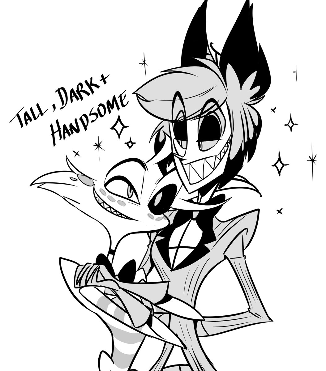 madelezabeth's tweet photo. alastor is a small #hazbinhotel #HazbinHotelangeldust #hazbinhotelalastor #hazbinhotelHusk #radiodust https://t.co/VuygH16KEH