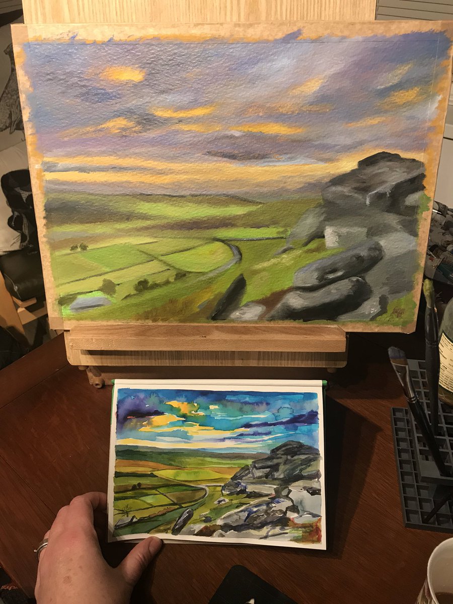 LStorer77's tweet photo. Two oil paintings and a watercolour study that I have made since lockdown. Focus your minds and start doing art! https://t.co/XSTodbzf1L