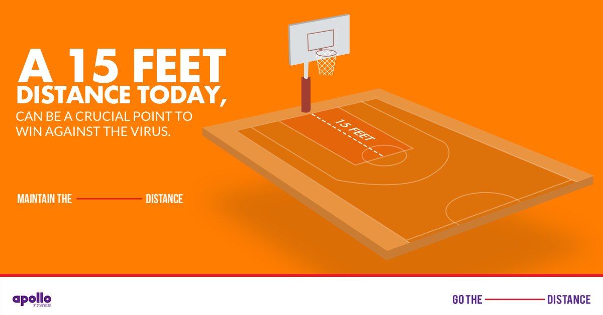 ApolloXSports's tweet photo. We can score a point for humanity by not crossing the line and maintaining social distance.
Let’s stay in, stay safe and #MaintainTheDistance

#Social_Distancing #StayHomeStaySafe https://t.co/bpXF3CLp4q