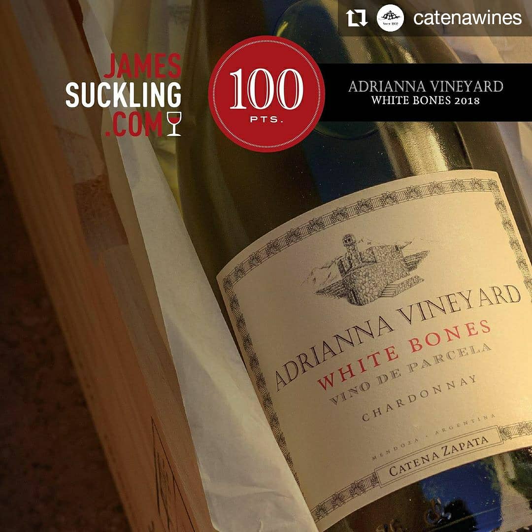 Have you read the new Argentina report yet? Out on the site now. Catena Zapata earned 100 points for these two awesome wines.
•
@catenawines
'Immensely honored! Catena Zapata’s #AdriannaVineyard! #100points to River Stones #Malbec 2018 & White Bones #Chardonnay 2018.'