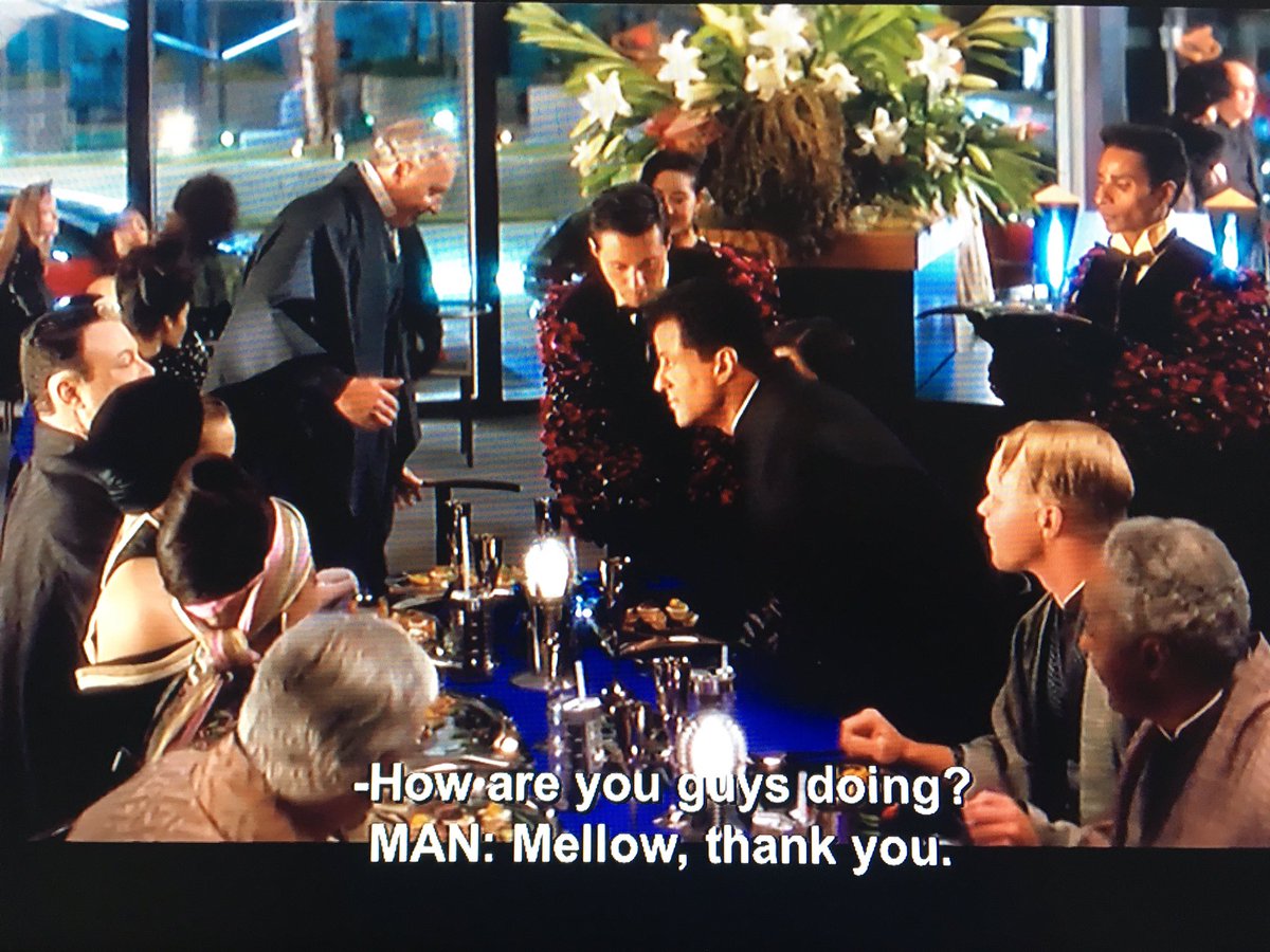 The fabrics, colours, fashion, textures in these scenes really require pausing to appreciate. They fly by but they are so fun and luscious. Also, this “mellow” line easily one of the funniest moments snuck in there.