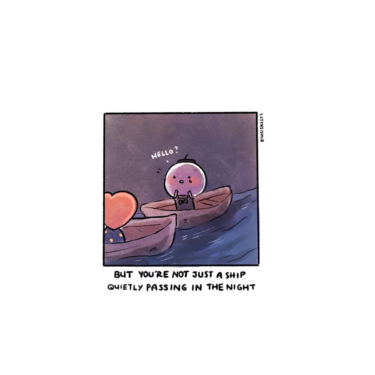 thisiskeets's tweet photo. Captain Tae &amp; Tata reporting in from the seas!

It might be a lonely few weeks in our little boats &amp; strangers we may all be, but hang in there fellow sailor and don’t go gentle into that good night. Keep sailing on for a better tomorrow. ⛵️

#taehyung https://t.co/kYe5L6GfUA