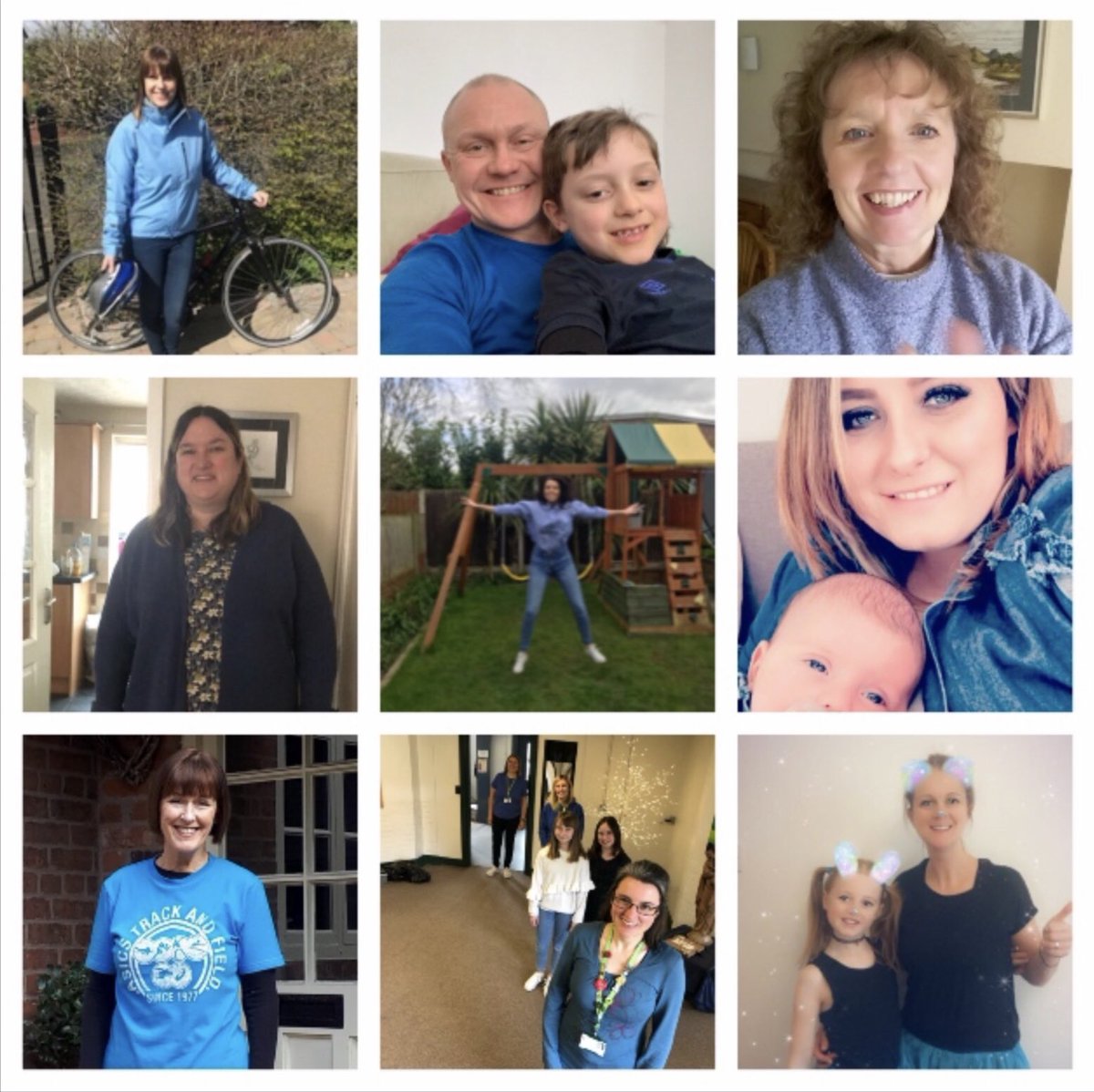 christofidelis's tweet photo. We may not have been together in school but our staff still showed support for #AutismAwareness by wearing blue at home. #chestertweets https://t.co/Wz7hM9jDvG