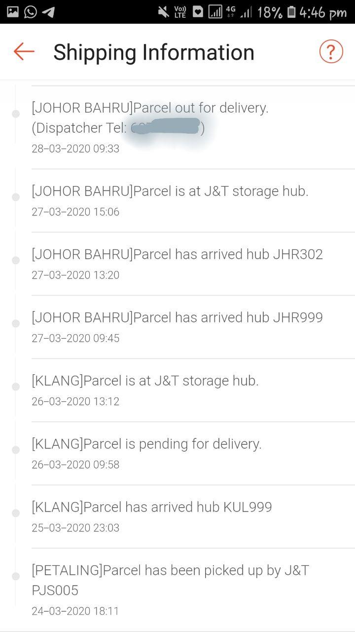 Sarah Engkuskin Dah Dapat Tracking Number Lepastu Check Apa Ni Arrive At Delivery Facility Item Processsed Atau Consignment Dispatch Out From Transit Office Jum Kita Belajar Apa Maksud