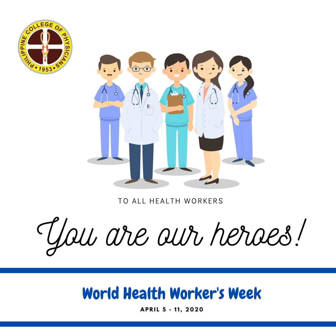 pcp1953's tweet photo. Today is the start of the World Health Workers' Week. Let us all express our gratitude for our brave, hardworking, and dedicated health workers.
#imcares #imfrontliners https://t.co/bAs4G1TuY6