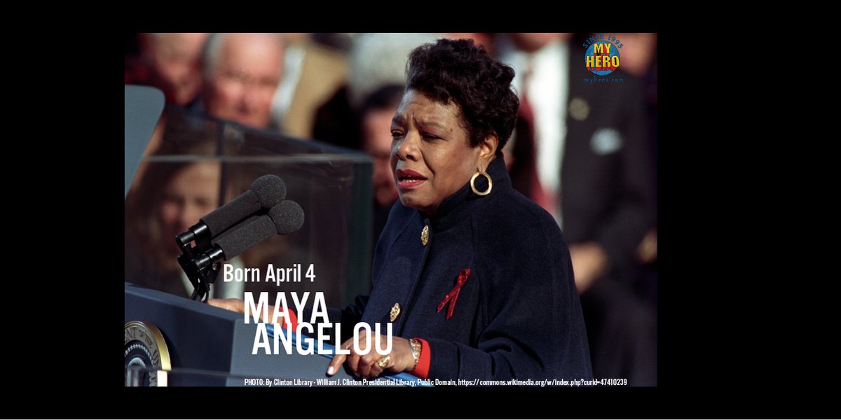 myhero's tweet photo. "If you don't like something, change it. If you can't change it, change your attitude," Maya Angelou. Celebrate Maya Angelou's achievements as an accomplished author with The MY HERO Project! https://t.co/Irt6T39Pdt
