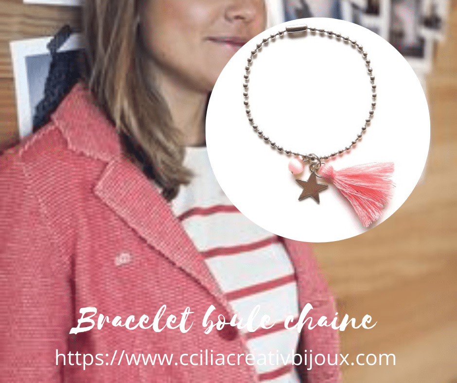 cciliacreativ's tweet image. 👋 Bracelet boule chaine, possibilité d'ajuster à la taille de votre poignet en coupant chaque boule avec une pince. 😉👌
Le lien e-shop : cciliacreativbijoux.com/produit/bracel…
#bracelet #boulechaine #ballchains #étoile #oeildechat #pompons #argenté #rose #modebijoux #cciliacreativbijoux