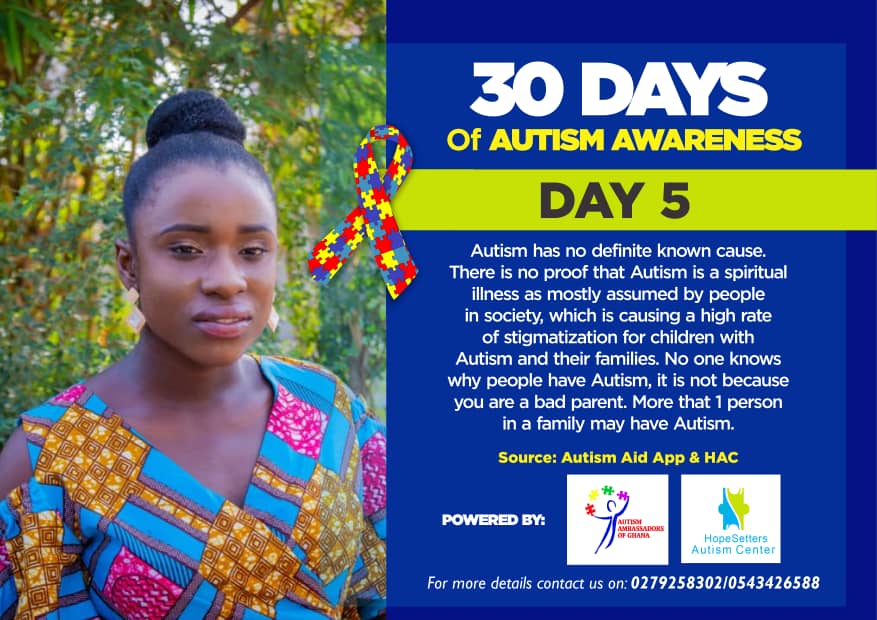AutismGh's tweet photo. π΅Day 5 of Autism Awareness with Maame Bema π΅
#AutismAidApp https://t.co/O4odQ32k7T