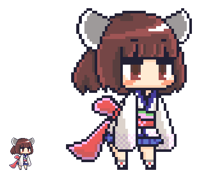 ちまっとお姉さんズ Voiceroidドット絵部 くれすのイラスト