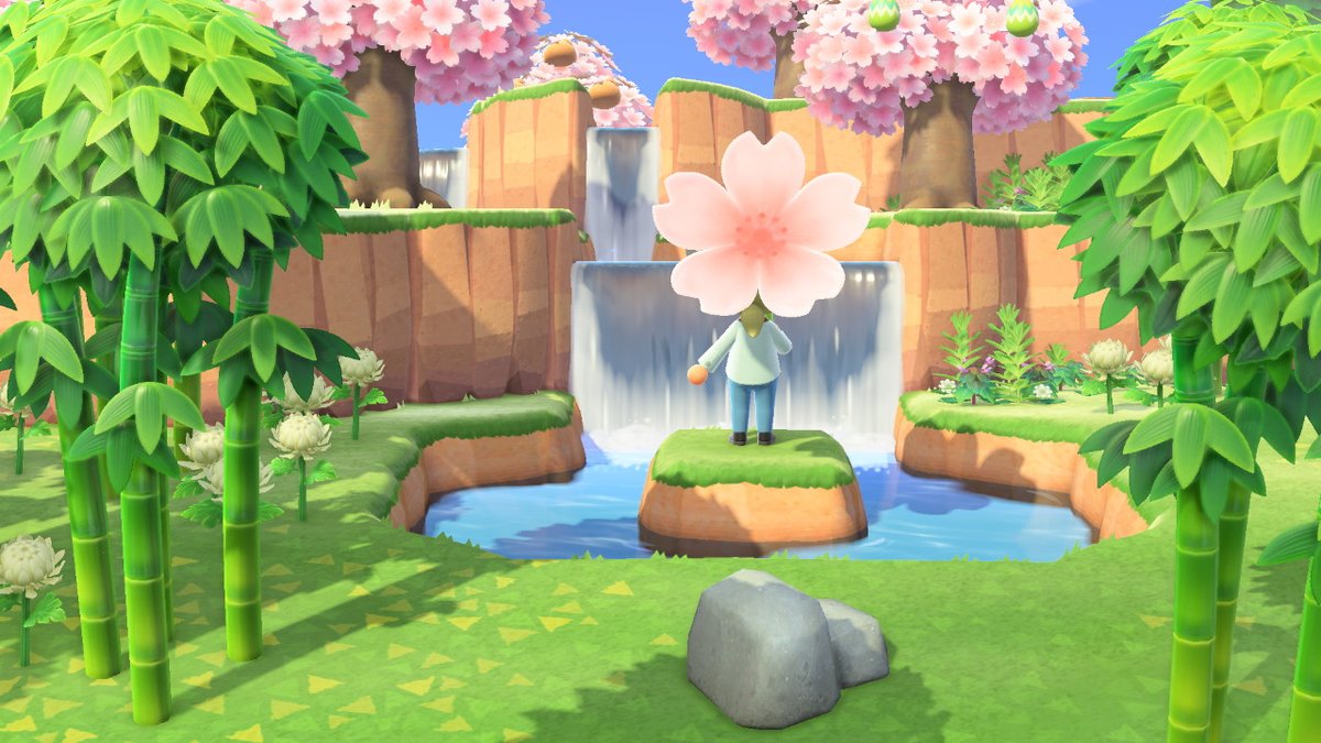 kikutenai's tweet photo. @vnaikhippietren @hikca Has a fancy washroom! Look at this outside area! #AnimalCrossing #ACNH #NintendoSwitch https://t.co/wZVJ8OcHJc
