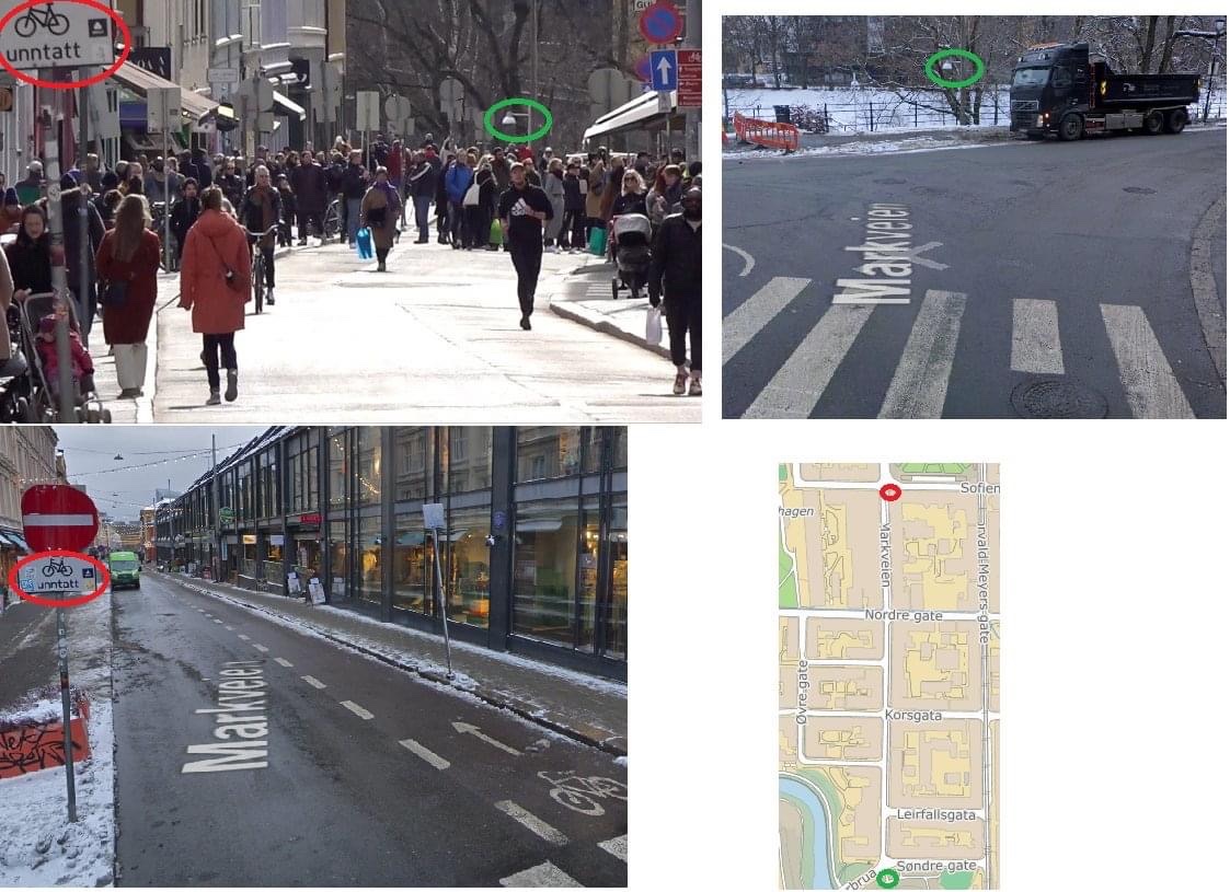 Har dere ingen sperrer? Manipulasjon? På grensen til falske nyheter? Fra skiltet i venstre hjørne, til lykten nederst er det 450 meter. Kreativ bruk av teleobjektiv dette. <a href="/faktisk_no/">Faktisk</a> <a href="/db_nyheter/">Dagbladet</a> <a href="/dagbladet/">Dagbladet</a>