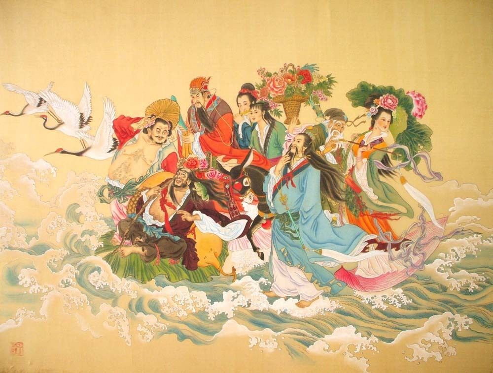 Jade Emperor asked: Where are Ba Xian 八仙? (They are a group of 8 legendary Taoist immortals with special powers, usually depicted in a group in the midst of crossing the ocean). They replied: They got arrested for going out Sir, and for not practising social distancing, Sir.