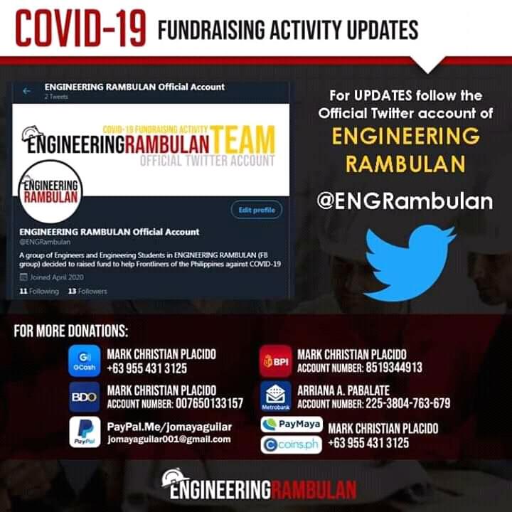 polritsards's tweet photo. onti na lang 1 million na. kahit nag ttrashtalkan mag dulot parin. #EngineerCares #EngineeringRambulanCares #ulartecares https://t.co/dWGAYm0c0c