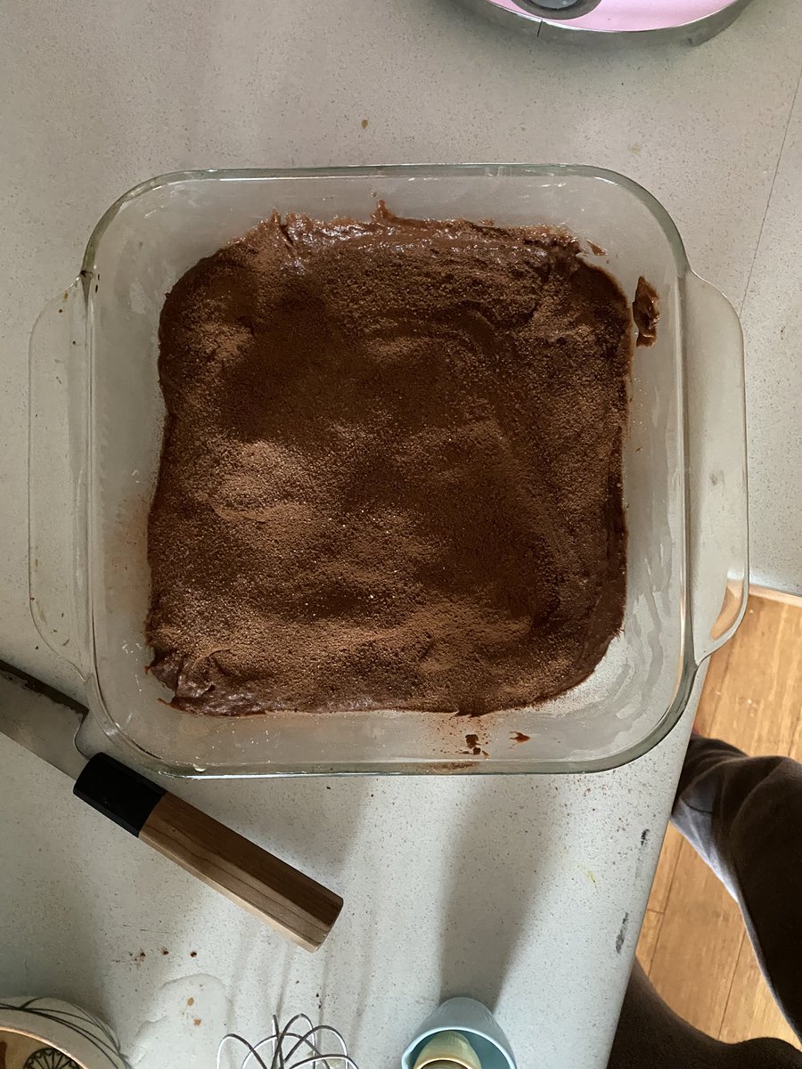 Lotta idiots out there wasting their precious flour reserves on sourdough when they could be making chocolate self-saucing pudding instead