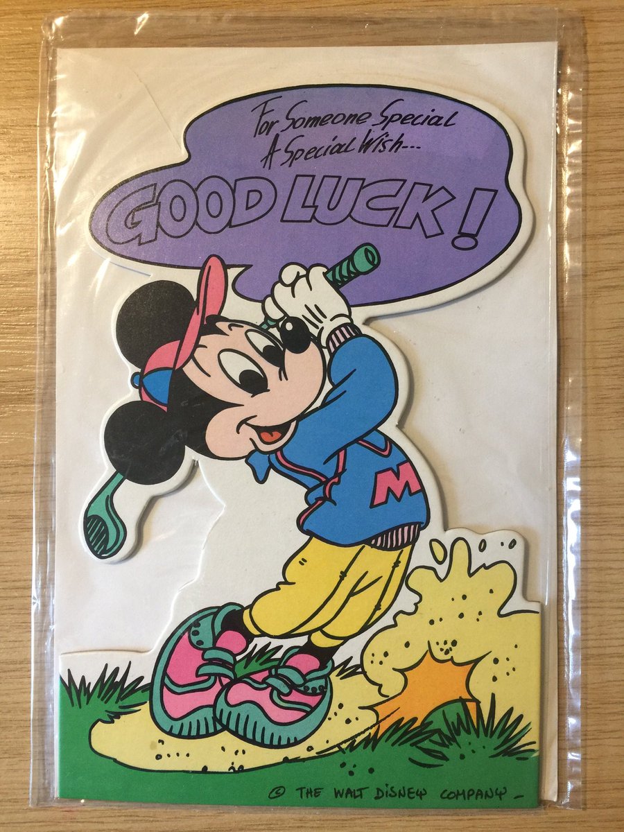 WatsonsVintage's tweet photo. ONLY £4.95 FOR THIS EXTREMELY RARE MICKEY MOUSE CARD in my #etsy shop: #Circa1980s #MickeyMouse #TheWaltDisneyCompany #ToSomeoneSpecial #GoodLuckCard - #CollectableCard - #MickeyMouse Fan https://t.co/vCm1Vnd1Wr #WaltDisney #CartoonCard #StandWithSmall #SmallBusiness #RareCard https://t.co/hDGKwrHRvE