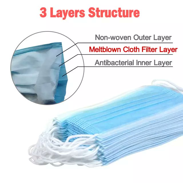 Seller9991's tweet photo. 100Pcs Disposable Mask bacterial Nonwove 3 Layer Ply Filter Mouth Face Mask Dust BFE95 Meltblown Mouth Masks adults/chlidren
https://t.co/uzJDofUsqH
#dustmasks, #disposablemasks, #respiratormasks, #childrenmask https://t.co/yOZHgVV0Ml
